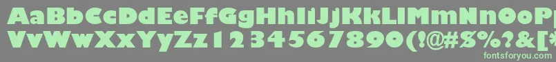 GillsansstdUltrabold Font – Green Fonts on Gray Background