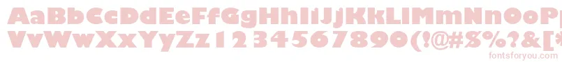 GillsansstdUltrabold Font – Pink Fonts on White Background