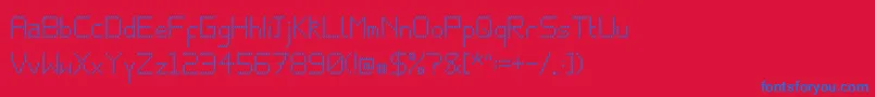 Jagger Font – Blue Fonts on Red Background