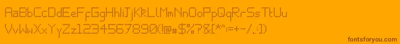 Шрифт Jagger – коричневые шрифты на оранжевом фоне