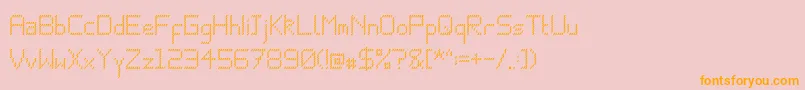 Jagger Font – Orange Fonts on Pink Background