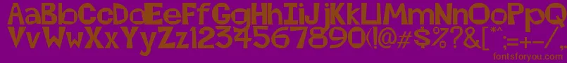 Abierta Font – Brown Fonts on Purple Background