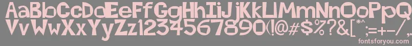 Abierta Font – Pink Fonts on Gray Background