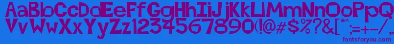 Abierta Font – Purple Fonts on Blue Background