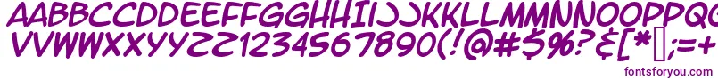 LetteromaticItalic-fontti – violetit fontit