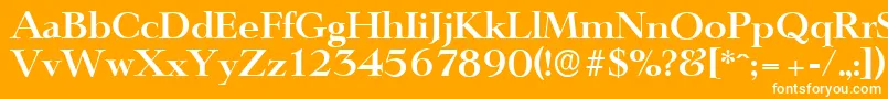 LingwoodserialBold Font – White Fonts on Orange Background