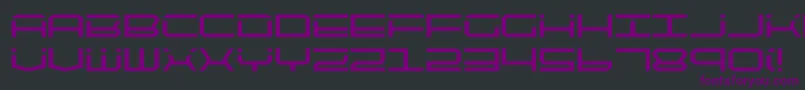 Qtech Font – Purple Fonts on Black Background