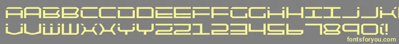 More about Qtech Font Qtech Font – Yellow Fonts on Gray Background