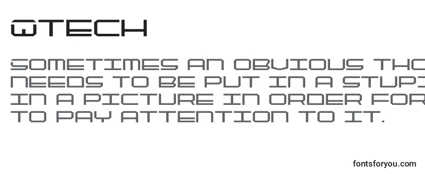 Обзор шрифта Qtech