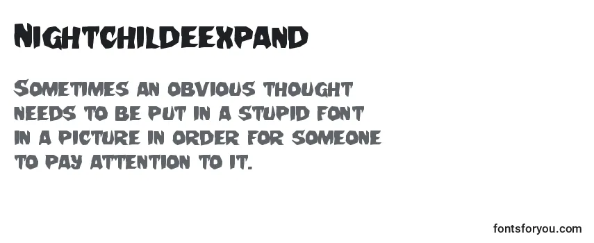 Review of the Nightchildeexpand Font