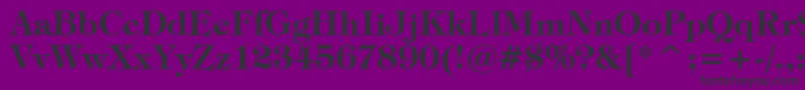 TiffanyDemiBt Font – Black Fonts on Purple Background