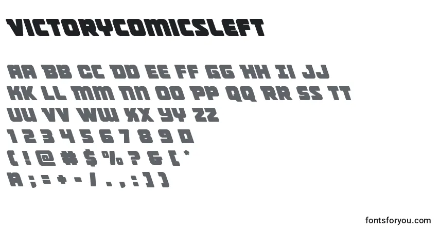 Victorycomicsleftフォント–アルファベット、数字、特殊文字