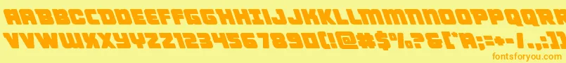 Victorycomicsleft Font – Orange Fonts on Yellow Background