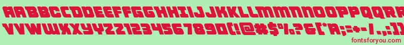 Victorycomicsleft Font – Red Fonts on Green Background