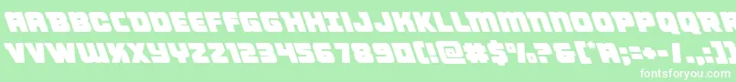 Victorycomicsleft Font – White Fonts on Green Background