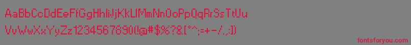 fuente SevastopolInterface – Fuentes Rojas Sobre Fondo Gris