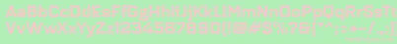 Quarcaextbold Font – Pink Fonts on Green Background