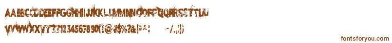 Weitere Informationen zur ILoveDisasterDemo-Schriftart ILoveDisasterDemo-Schriftart – Braune Schriften