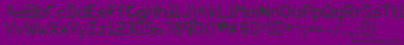 FkrParklife Font – Black Fonts on Purple Background