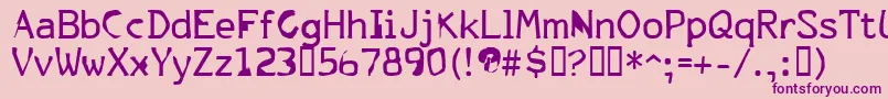 More about FkrParklife Font FkrParklife Font – Purple Fonts on Pink Background