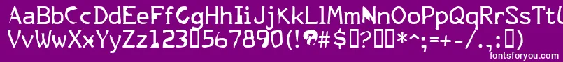 FkrParklife Font – White Fonts on Purple Background