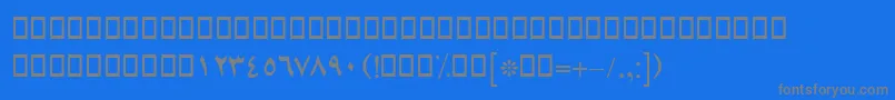 Шрифт BLotusBold – серые шрифты на синем фоне