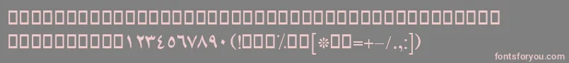 BLotusBold Font – Pink Fonts on Gray Background