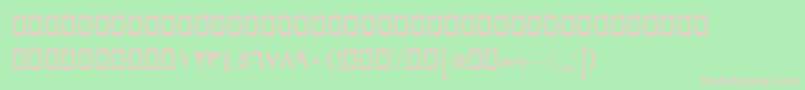 BLotusBold Font – Pink Fonts on Green Background