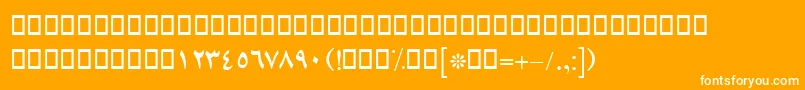 fuente BLotusBold – Fuentes Blancas Sobre Fondo Naranja