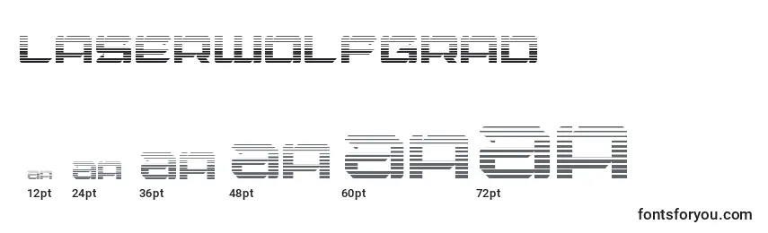 sizes of laserwolfgrad font, laserwolfgrad sizes