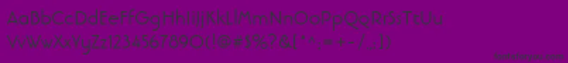 LinotypebanjomantextRoman Font – Black Fonts on Purple Background