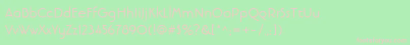 LinotypebanjomantextRoman Font – Pink Fonts on Green Background