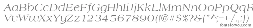 フォントAlmeriaItalic – 灰色のフォント