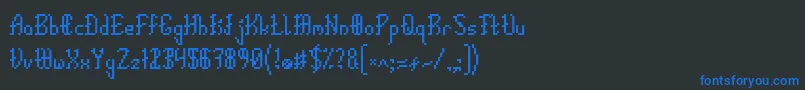 EpicCalligraphy Font – Blue Fonts on Black Background