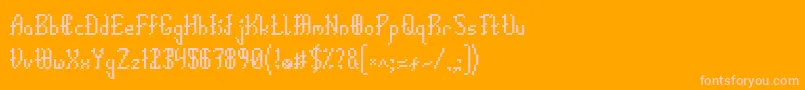 EpicCalligraphy Font – Pink Fonts on Orange Background