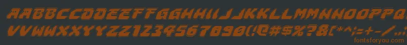 Astropolisai Font – Brown Fonts on Black Background