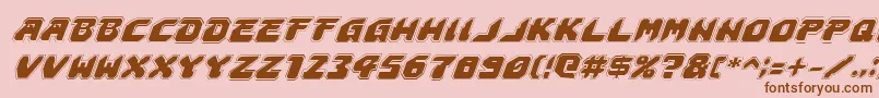 Astropolisai Font – Brown Fonts on Pink Background