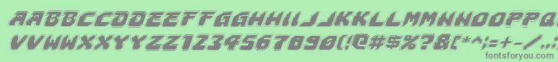 Astropolisai Font – Gray Fonts on Green Background