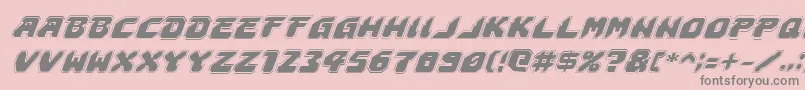 Astropolisai Font – Gray Fonts on Pink Background