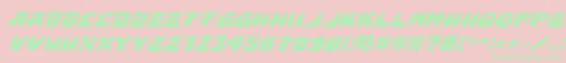 Astropolisai Font – Green Fonts on Pink Background