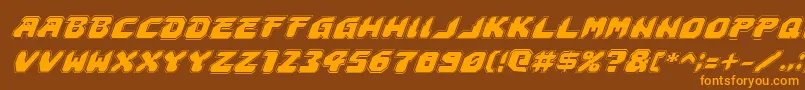 Astropolisai Font – Orange Fonts on Brown Background