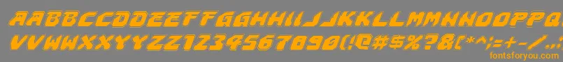 Astropolisai Font – Orange Fonts on Gray Background