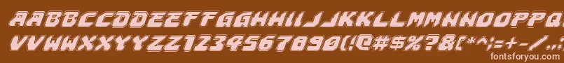 Astropolisai Font – Pink Fonts on Brown Background