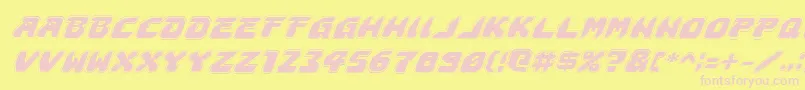 Astropolisai Font – Pink Fonts on Yellow Background