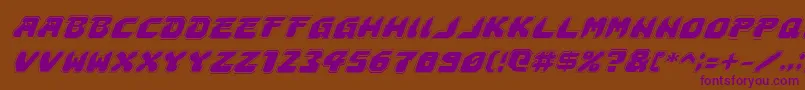 Astropolisai Font – Purple Fonts on Brown Background