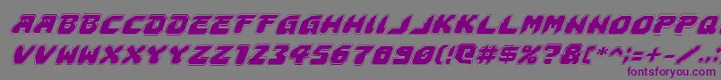 Шрифт Astropolisai – фиолетовые шрифты на сером фоне