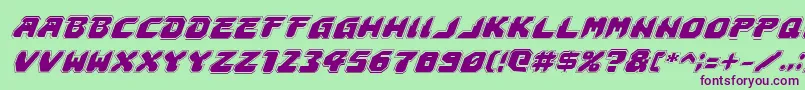 Astropolisai Font – Purple Fonts on Green Background