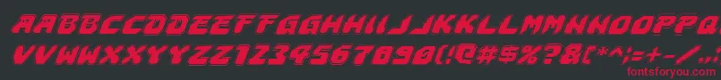 Astropolisai Font – Red Fonts on Black Background