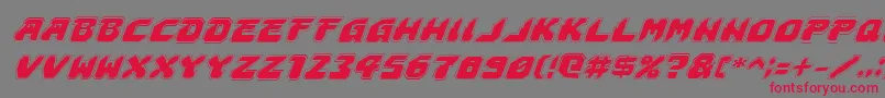 Astropolisai Font – Red Fonts on Gray Background