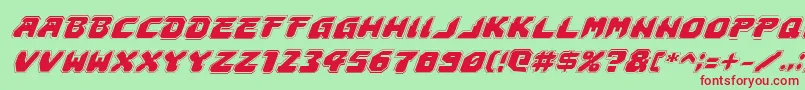 Astropolisai Font – Red Fonts on Green Background